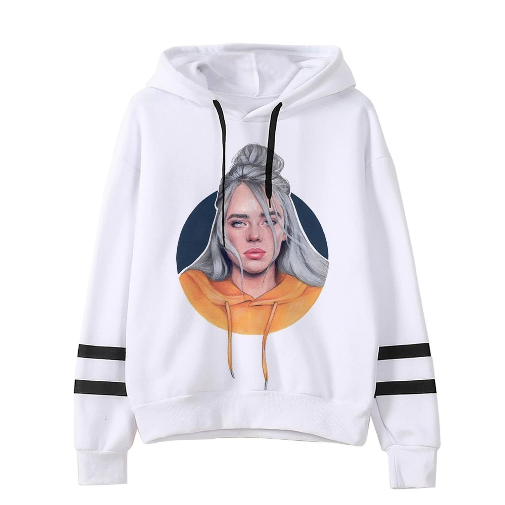 2019 spring Billie Eilish hoodie Print Hooded Women Men sweatshirt Clothes Harajuku Casual Hot Sale Hoodies Kpop sweatshirts